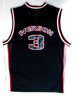 Allen Iverson NBA Black Limited Edition #3 Reebok Jersey Size: XL