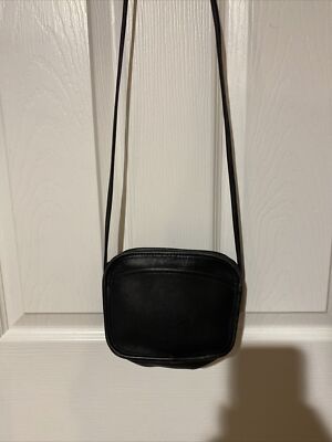 COACH Vintage MINI Hadley Black Leather Crossbody Shoulder Bag
