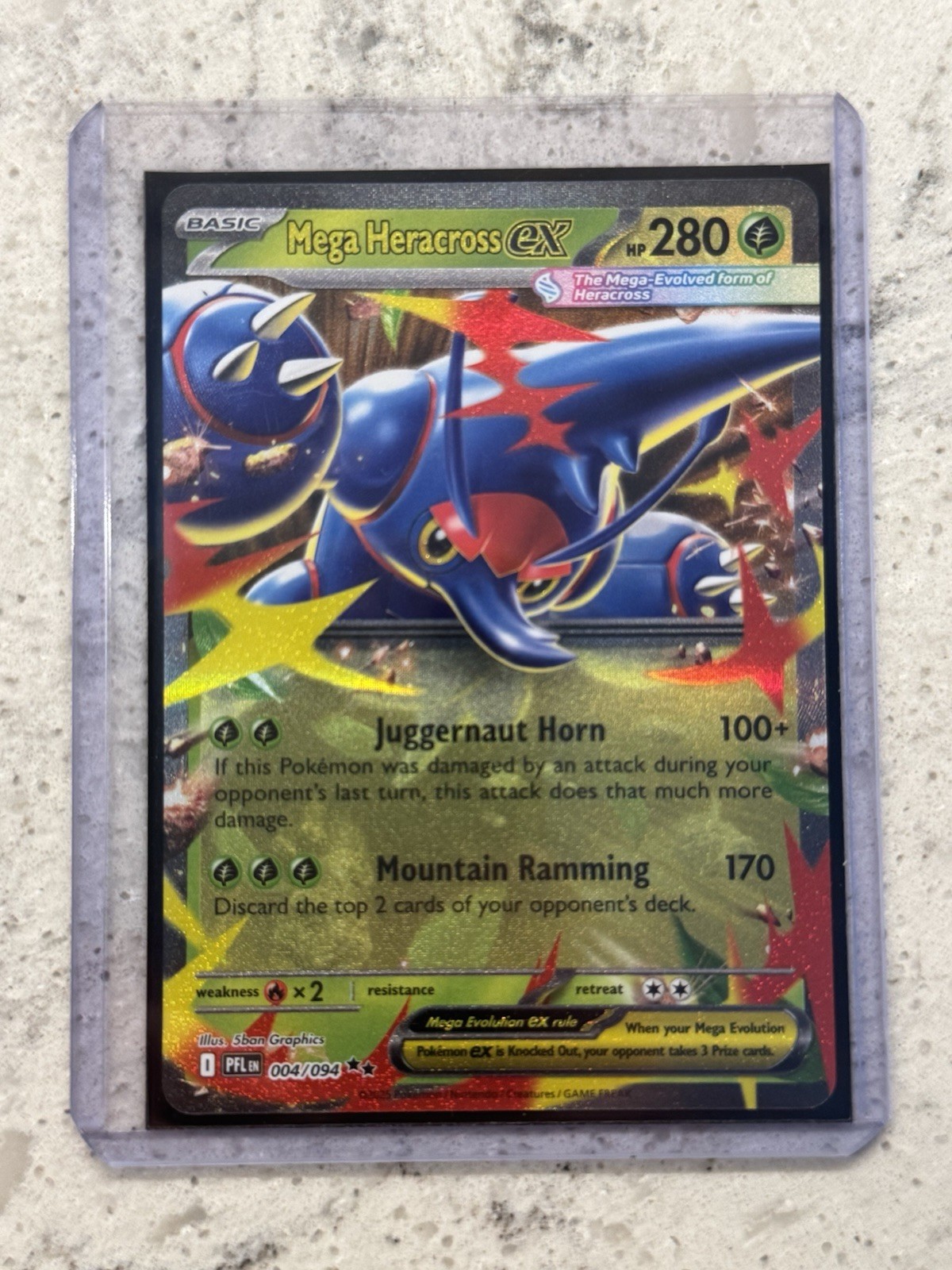 Mega Heracross ex 2025 Mega Evolution: Phantasmal Flames #4/94