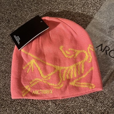 Arc'teryx Bird Head Toque Beanie Pink Wool Knit Ski Hiking Winter