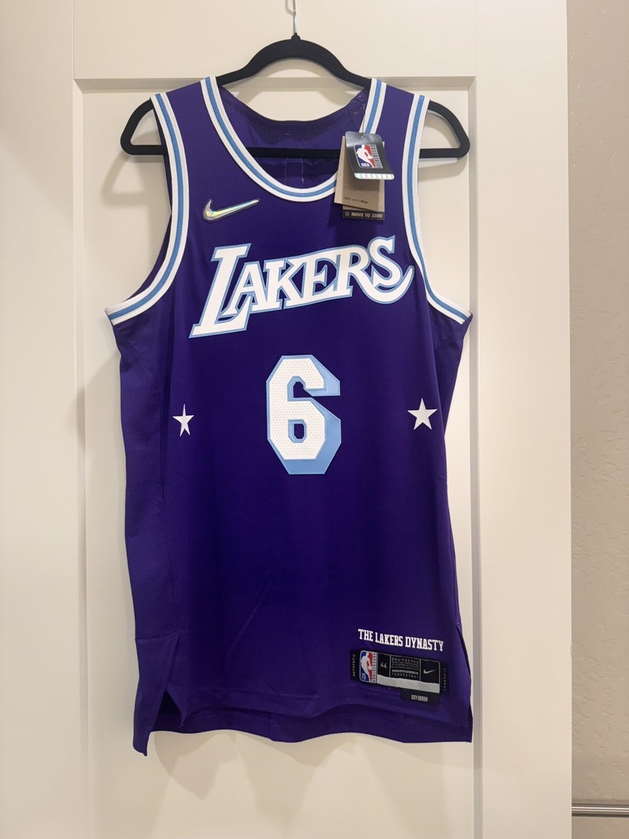 Nike LeBron James Lakers 75 Anniversary City Edition NBA Authentic