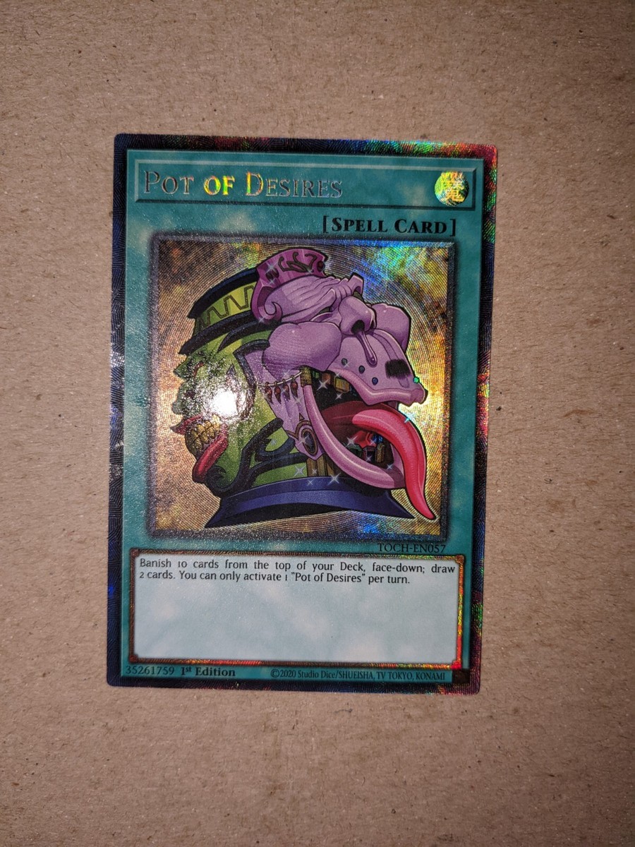 Yu-Gi-Oh! TCG Pot of Desires Toon Chaos TOCH-EN057 1st Edition