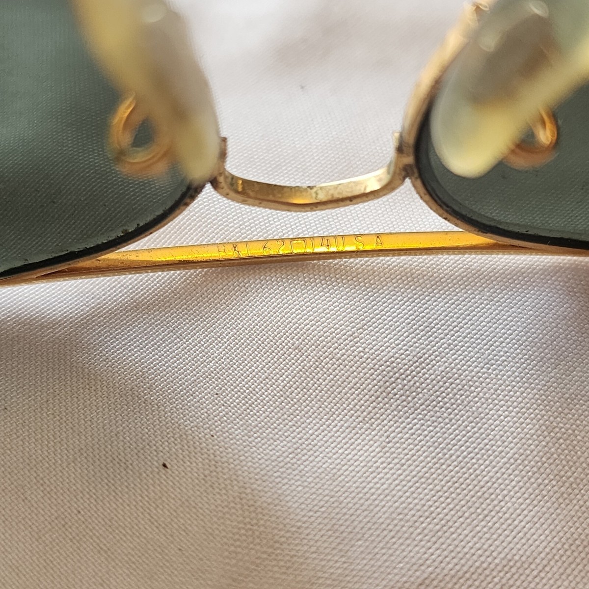 Vintage B&L USA Ray Ban Aviator Sunglasses 62/14 Etched B&L | eBay