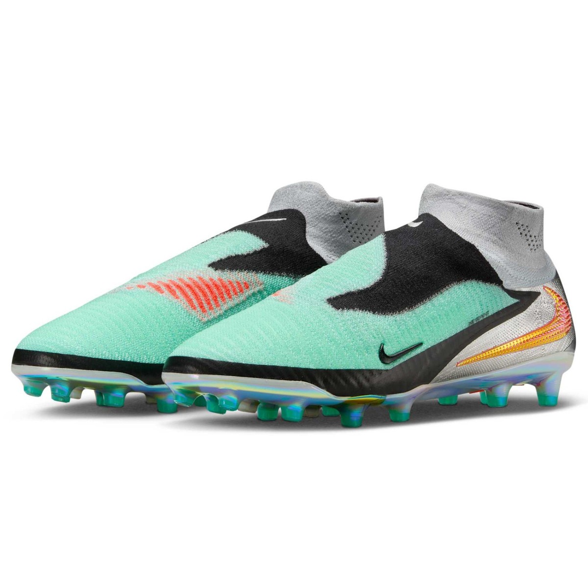 Nike Phantom 6 High Elite LE AG-Pro Chrome/Black IH3985-001 Men's