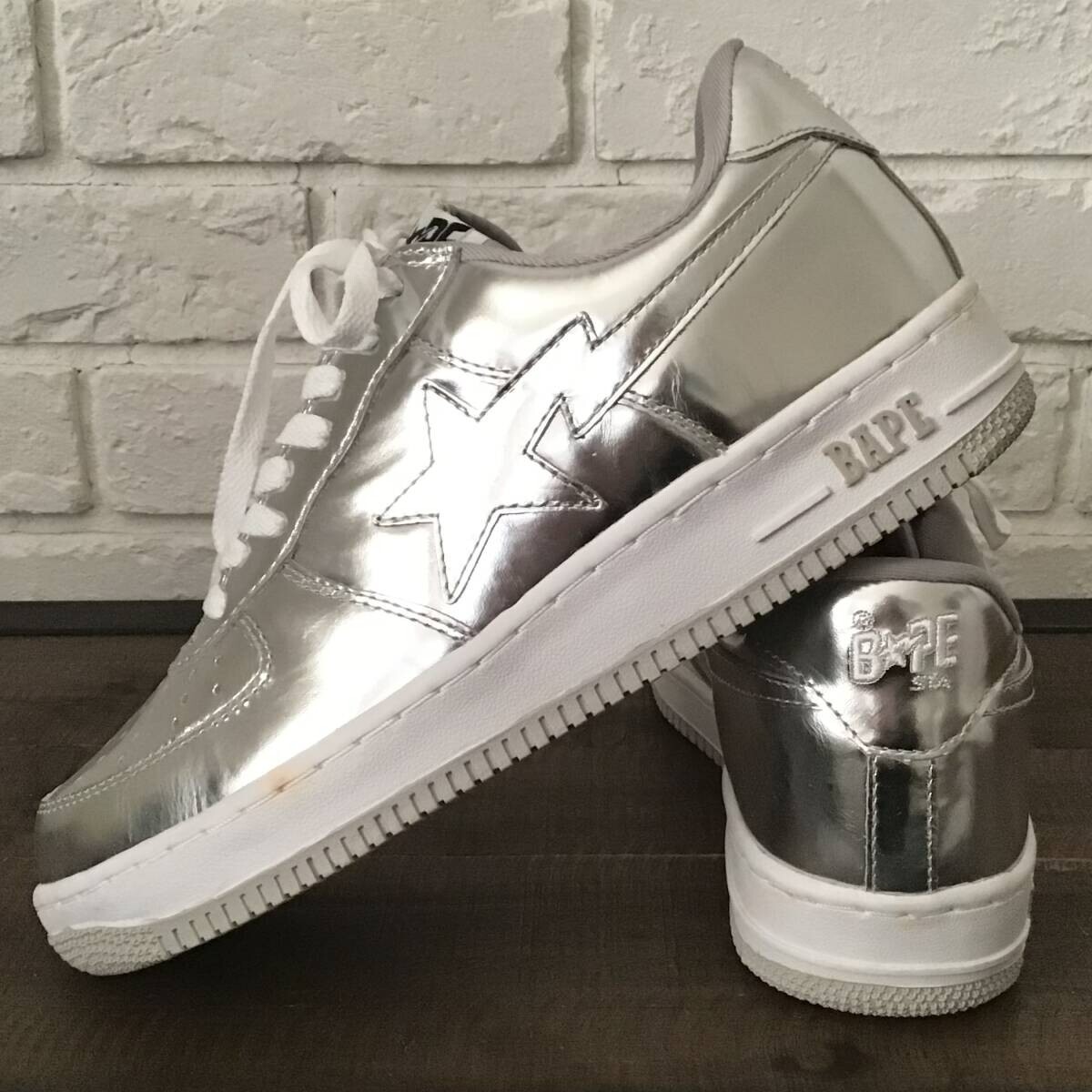 Silver Foil BAPE STA Sneakers a bathing ape shoes US 10 | eBay