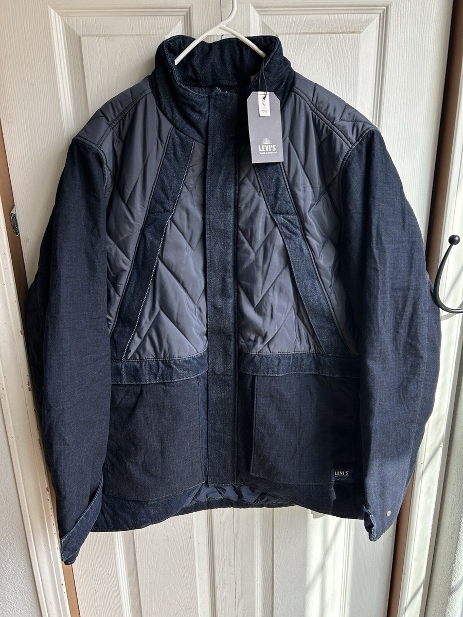 NWT $398 Levi's Made & Crafted Denim Quilted Mountain Coat Jacket
