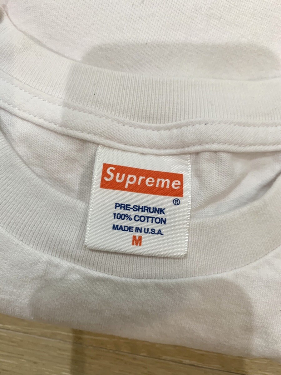 Supreme Box Logo 20th Anniversary Tee SS2014 White Size M 100