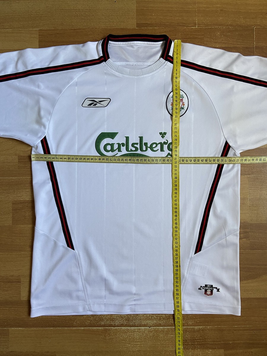 LIVERPOOL 2002 2003 AWAY FOOTBALL SHIRT SOCCER JERSEY REEBOK WHITE
