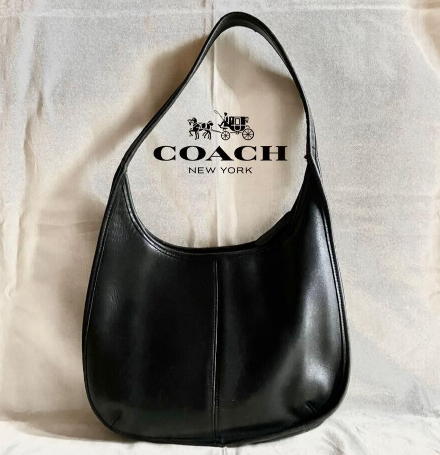 Extremely Rare Made In USA Old Coach 9025 Shoulder Bag Black