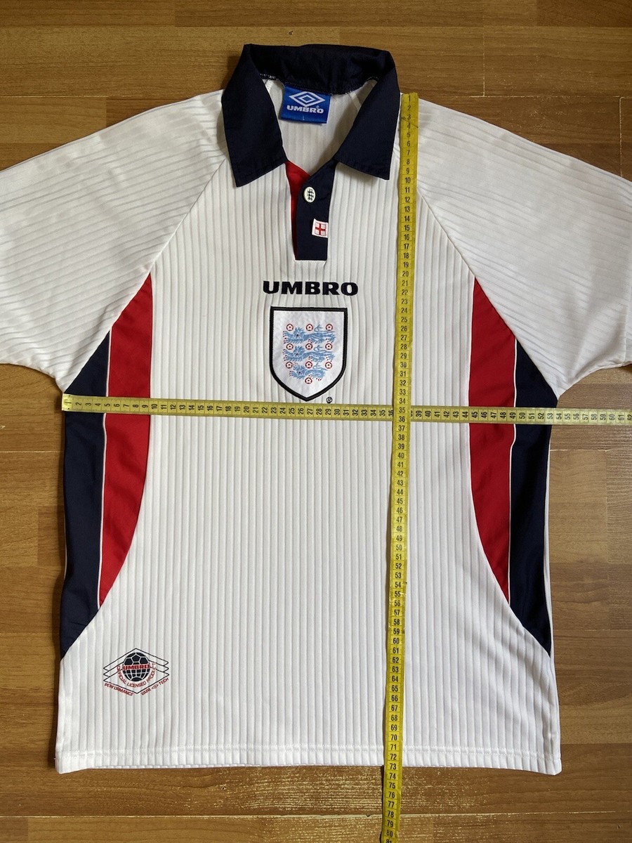 ENGLAND 1997 1998 HOME FOOTBALL SHIRT SOCCER JERSEY UMBRO sz L