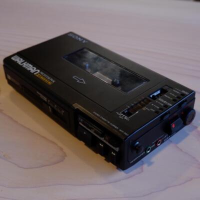 SONY WALKMAN PROFESSIONAL WM-D6C CASSETTE PLAYER RECORDER Black