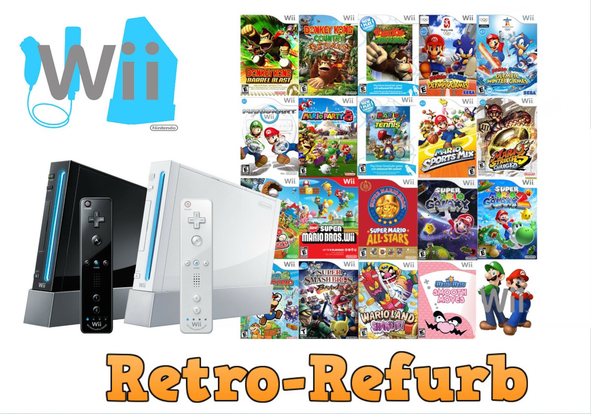 Nintendo Wii Games Family Fun - Action - Adventure - Puzzle