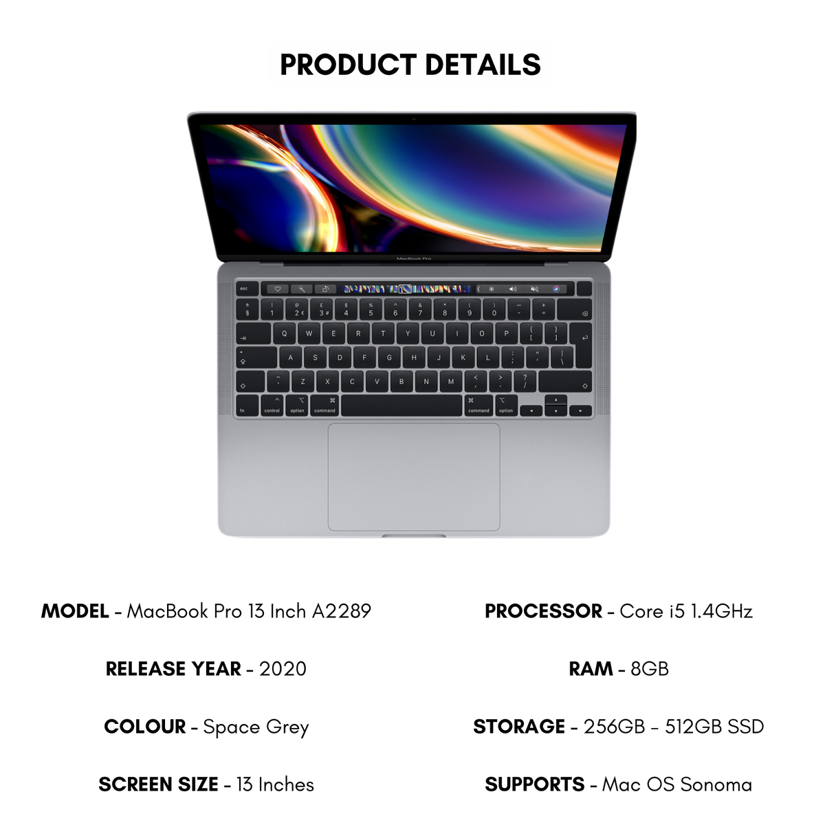 MacBook本体 MacBook Pro 2020 13inch Corei5 8GB/256GB 2020 Apple