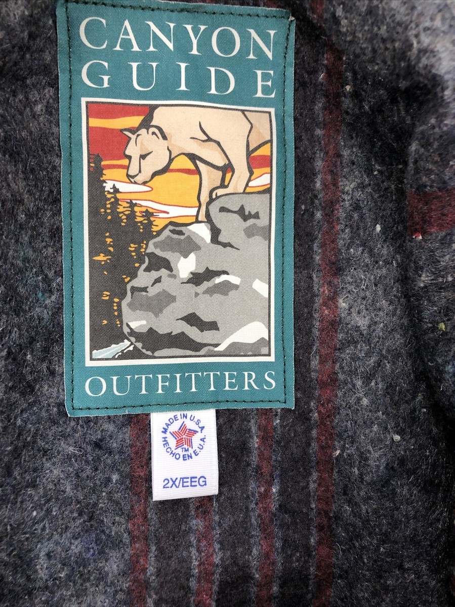 Vintage Men's Canyon GUIDE OUTFITTERS Jacket Blanket Lined