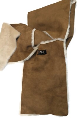 UGG® Australia 4 Panel Pull-Through Shearling Chestnut UGG Scarf