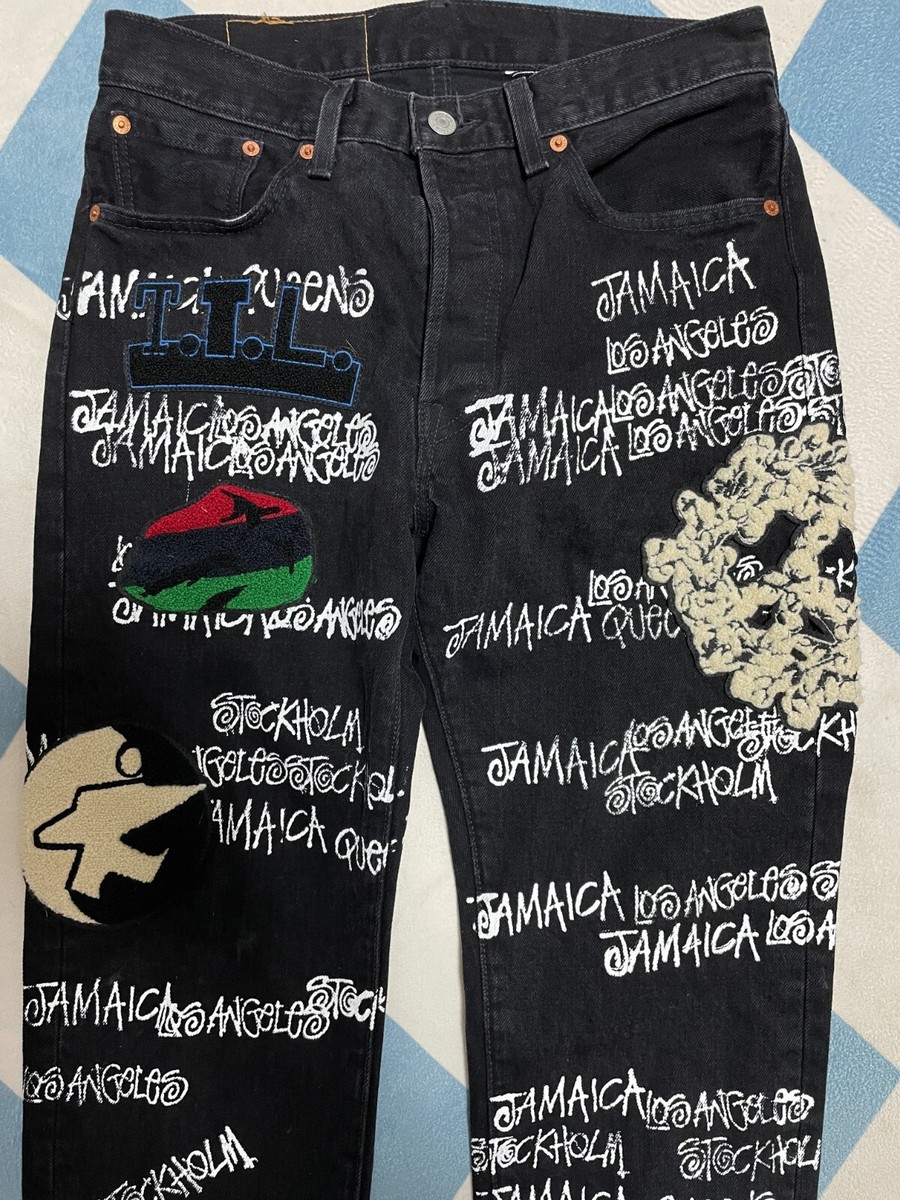 Stussy x Denim Tears x Our Legacy Levis 501 Jean Black size 30 x