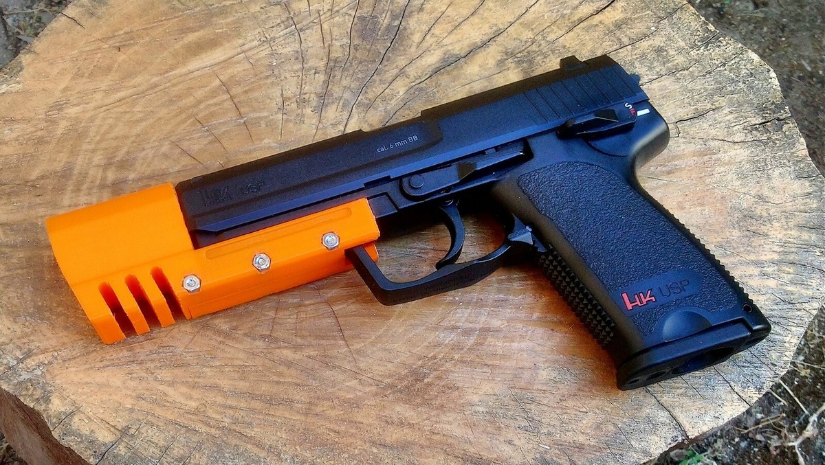 Match Weight Lara Croft Compensator for H&K USP Airsoft GBB NBB