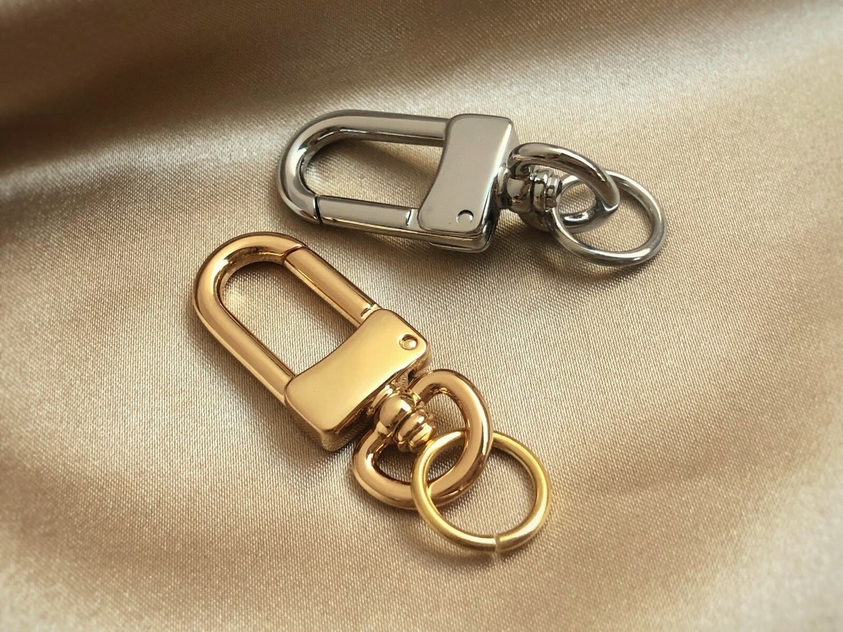 Polished U Shape Swivel Clasp with Jump Ring, Lobster Clasp