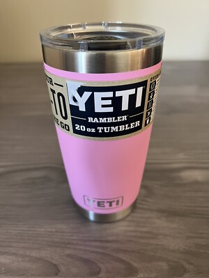 YETI Rambler POWER PINK 20oz Tumbler W/ MagSlider Lid Brand New | eBay