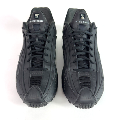 Nike Shox R4 Mens Sneakers Running Shoes Triple Black 104265 044