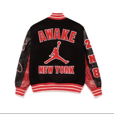 Jordan x AWAKE NY Varsity Jacket Size L/Large CONFIRMED. Very