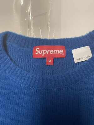 Supreme Pilled Sweater Blue | eBay
