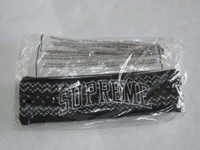 SUPREME x New Era Arc Logo Headband Black / White One Size NEW! F