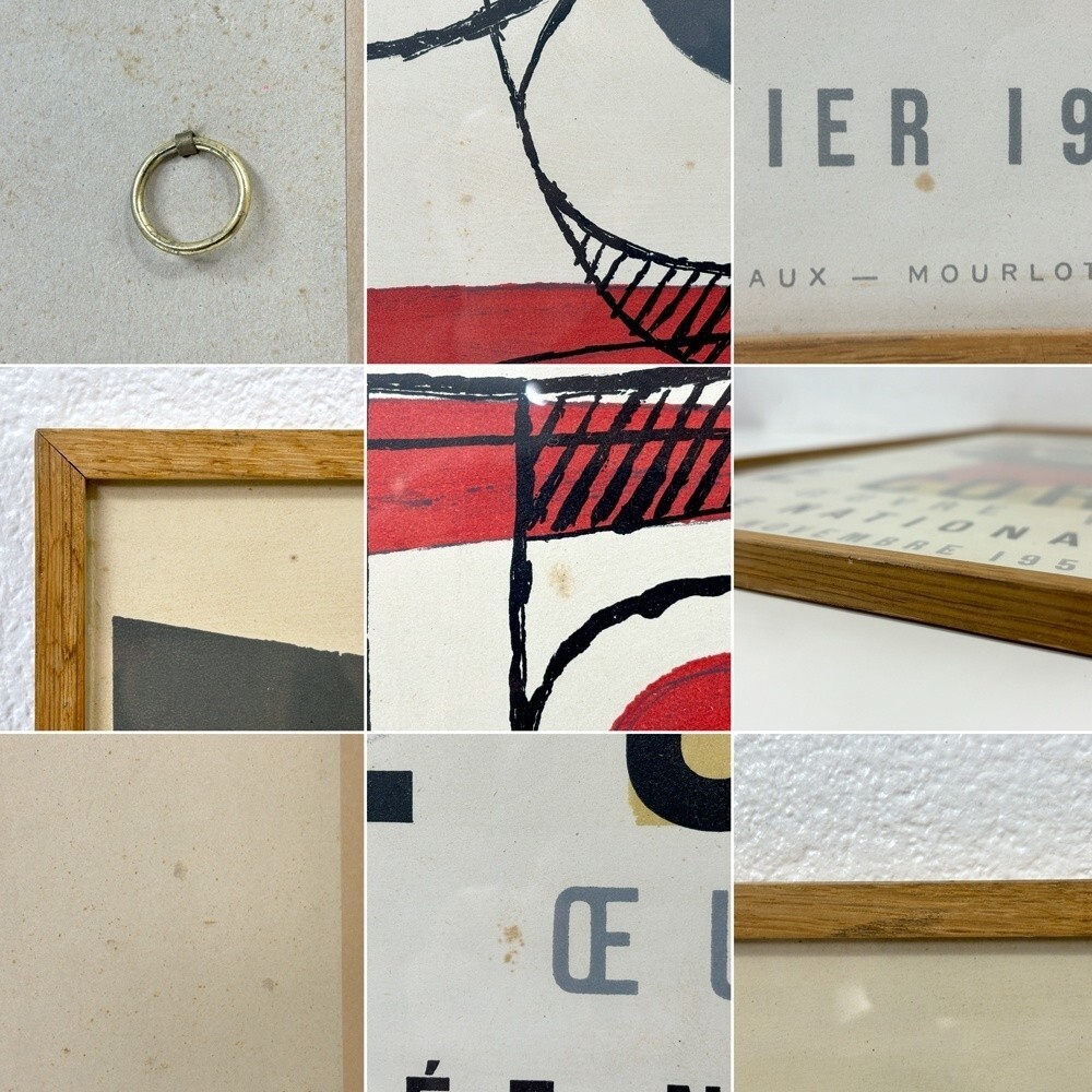 Le Corbusier 1954 Vintage Exhibition Poster Original Lithograph