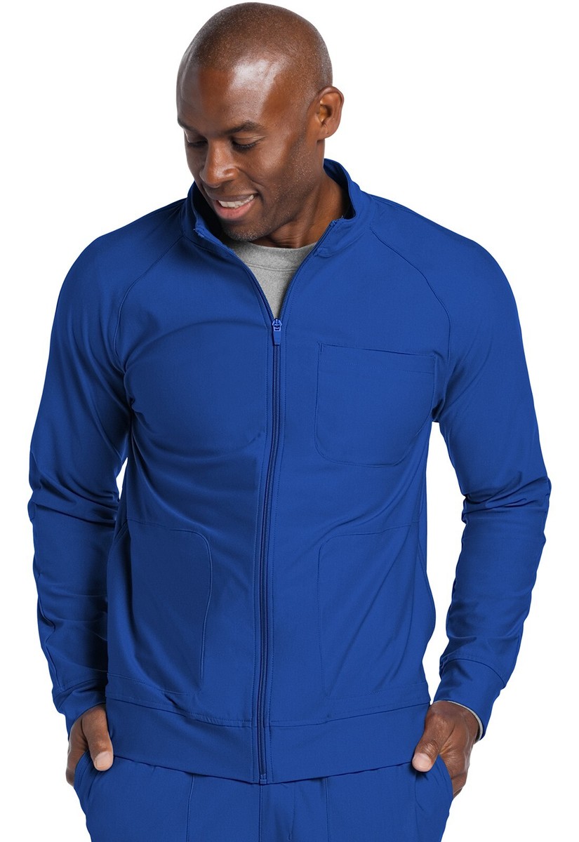 Cherokee Form Men's Zip Front Jacket CK333 ROY Royal Free Shipping