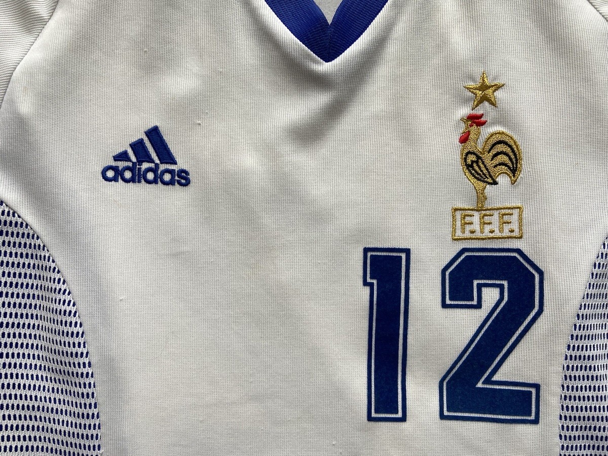 FRANCE 2002 2003 AWAY FOOTBALL SHIRT SOCCER JERSEY ADIDAS sz S MEN