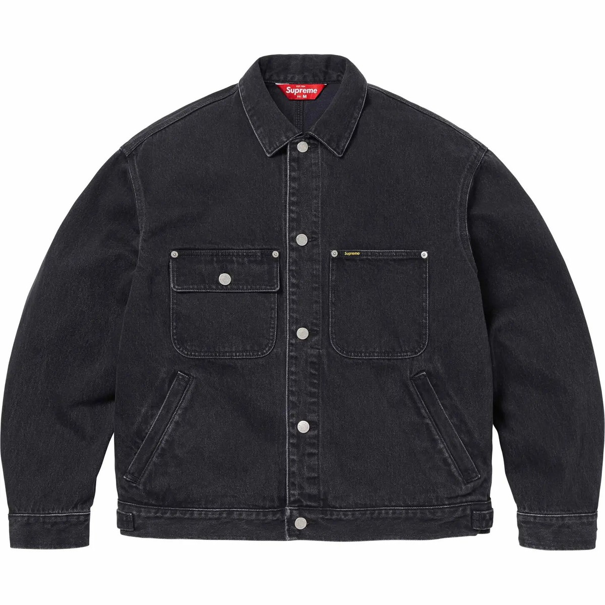 Supreme Denim Chore Trucker Jacket Black Mint Stripe 3colors SS24