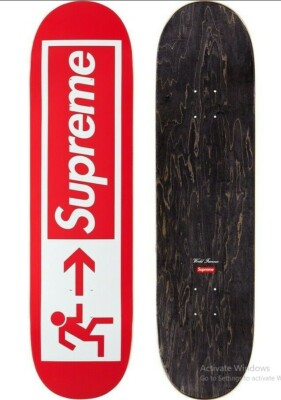 Supreme Exit Red Skateboard Deck 8 1/4 - IN HAND (SHIPS SAME DAY