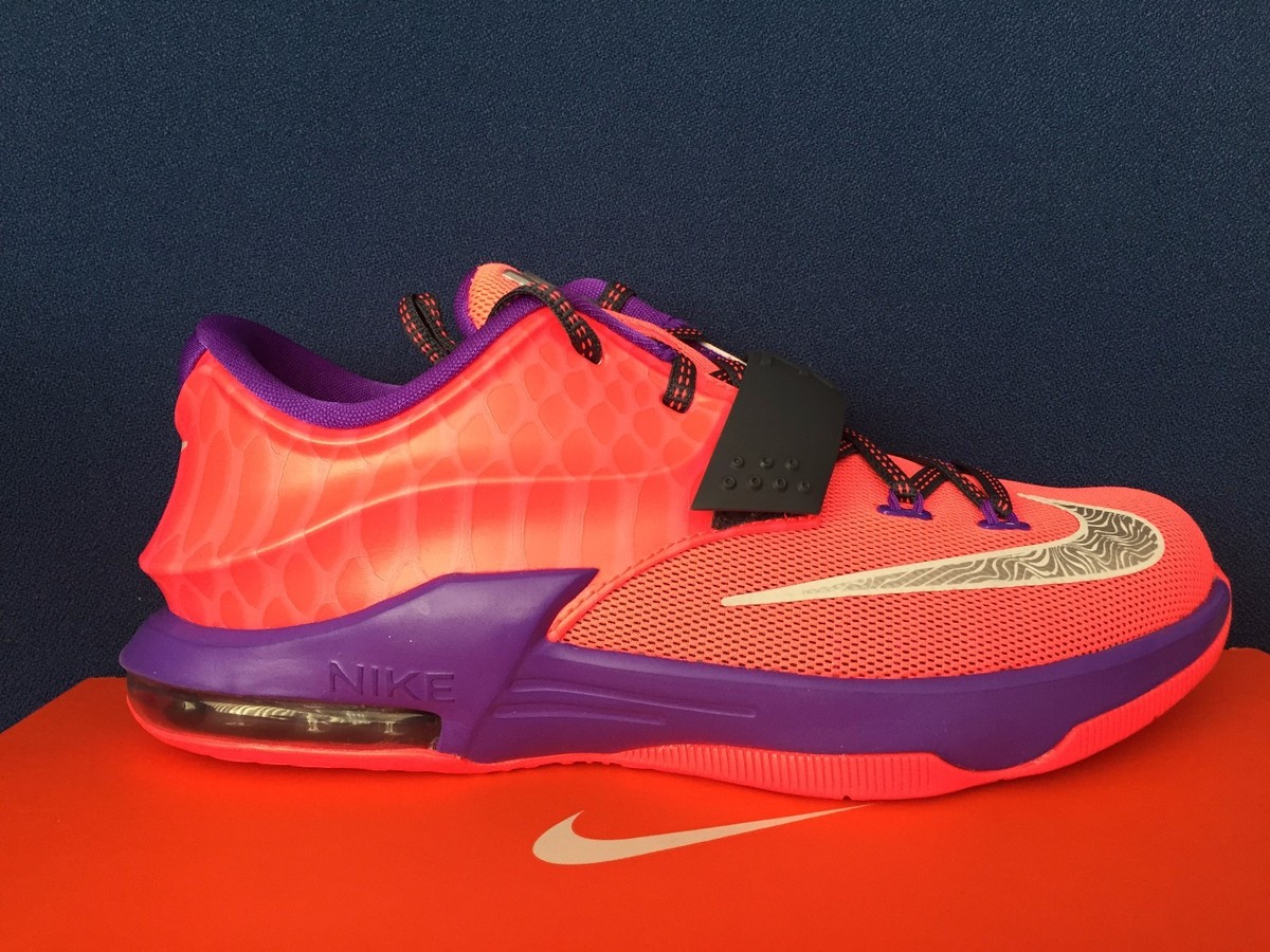 Nike KD VII 7 GS SZ 4Y Hyper Punch PINK Grape Purple KEVIN DURANT