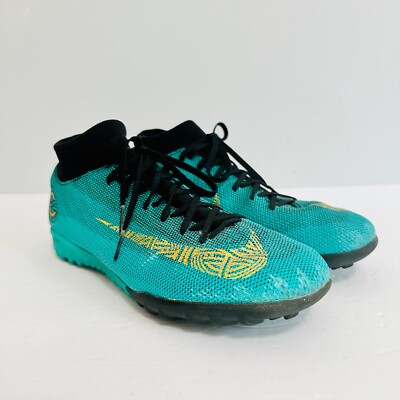 NIKE MERCURIAL X CRISTIAN RONALDO SUPERFLY 6 CR7 FG JADE NEON SZ