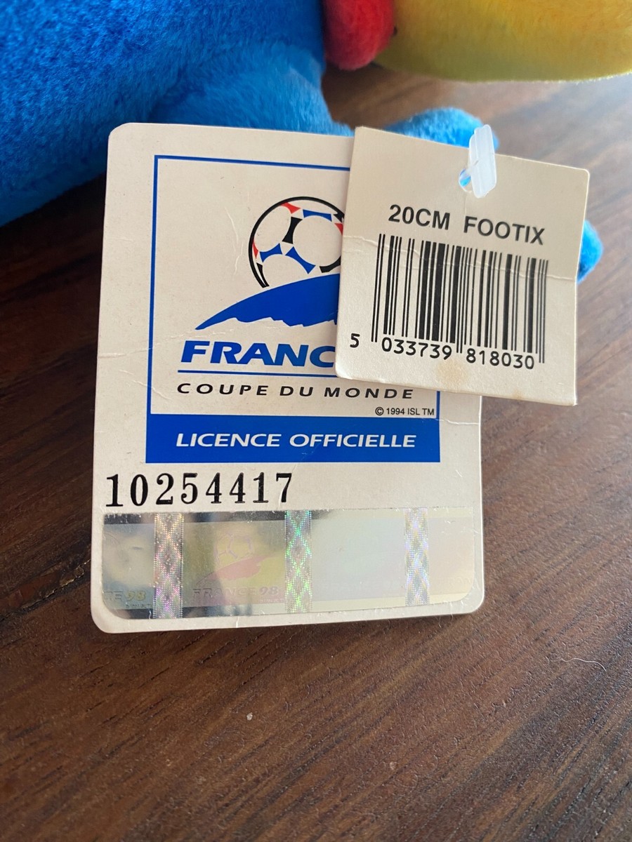 OFFICIAL MASCOT FOOTIX FIFA WORLD CUP 1998 FRANCE STUFFED TOY | eBay