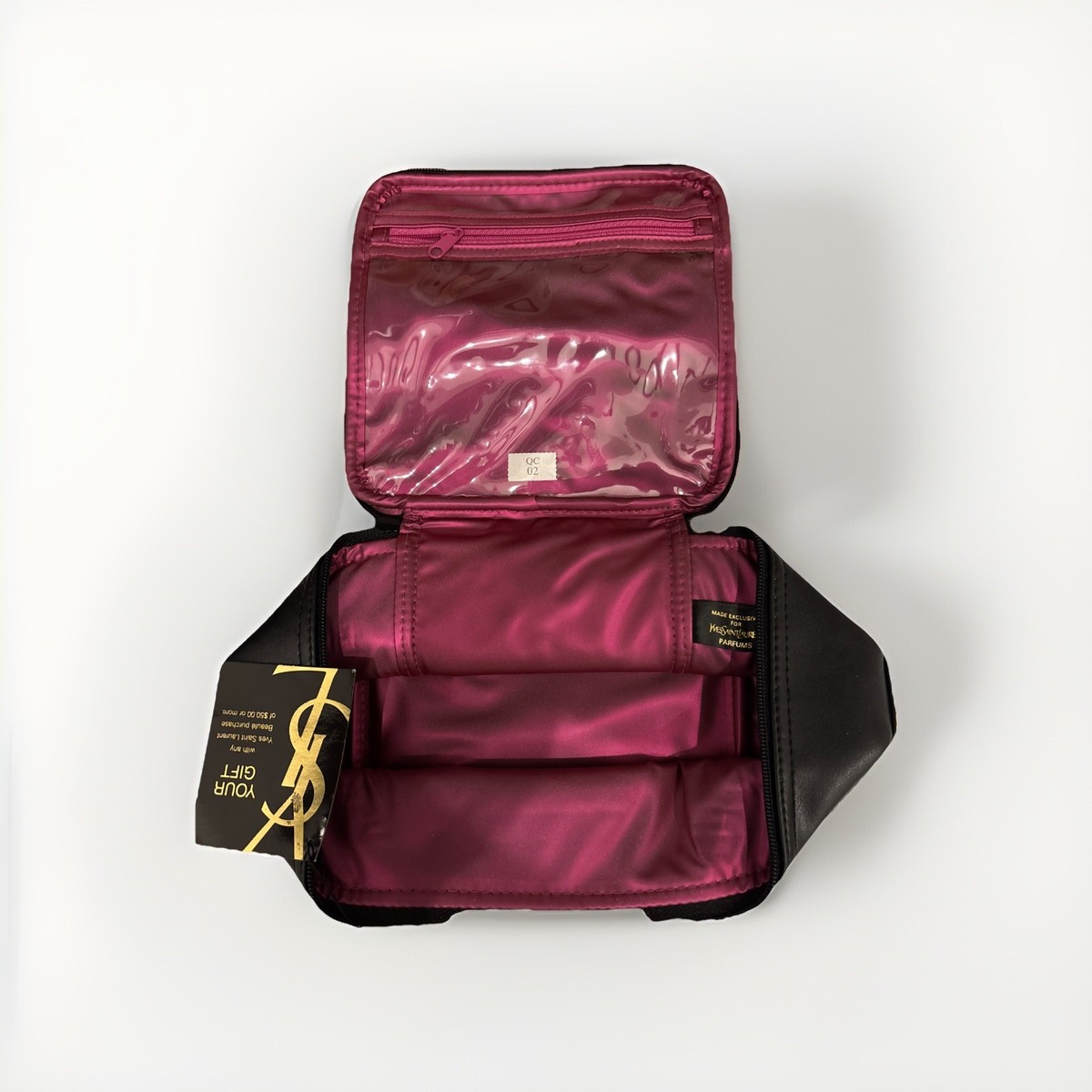 Christmas Gift YSL YesSaintLaurent BEAUTE POUCH Black NEW rare