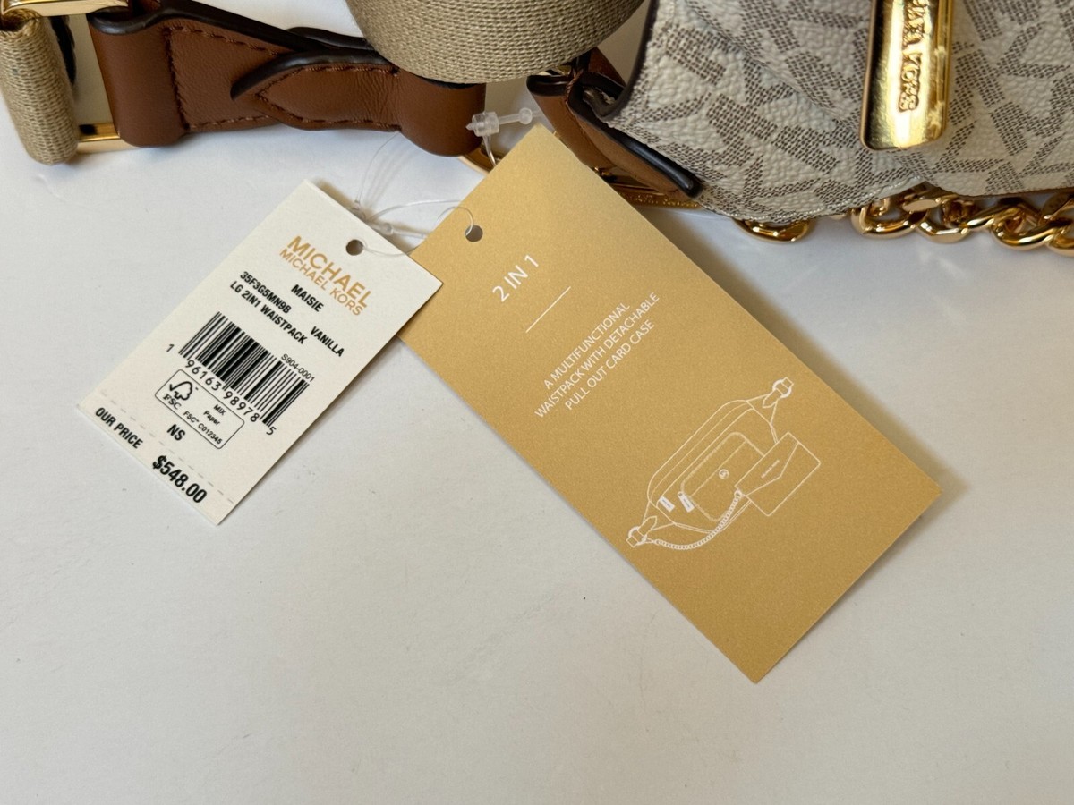 MICHAEL KORS MAISIE 2 IN 1 WAIST FANNY PACK CROSSBODY WAIST PACK