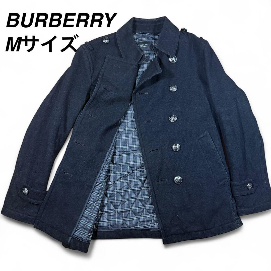 BURBERRY BLACK LABEL ダッフルショートコート ネイビー BURBERRY BLUE
