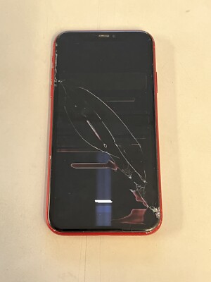 iPhone 11 64GB Red (Cricket) BAD LCD - Clean IMEI/ESN - For Parts