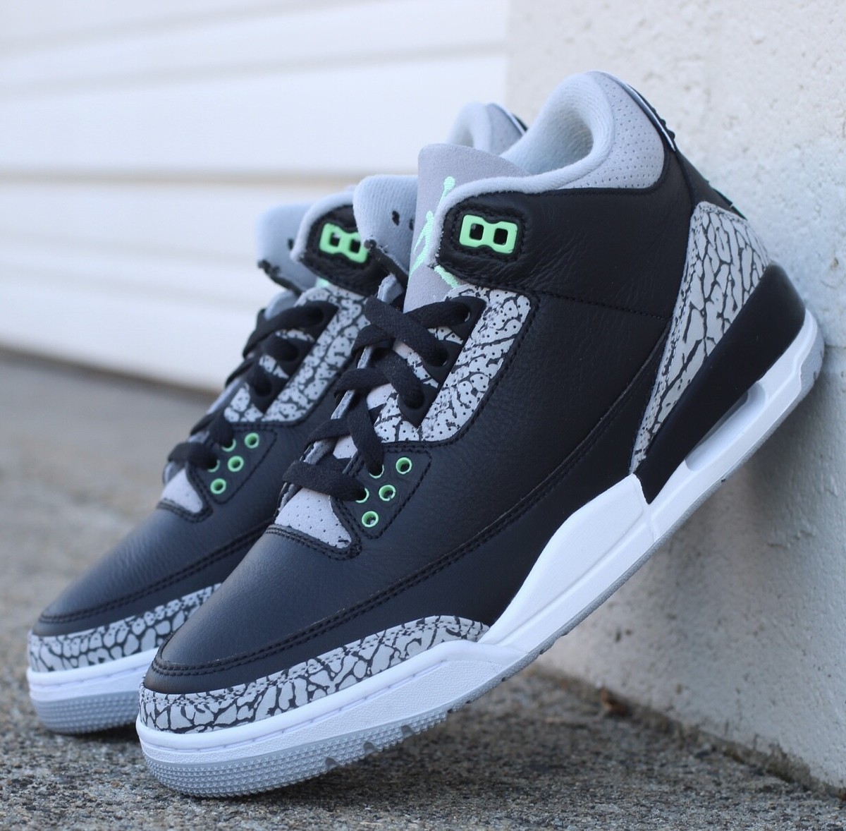 Nike Air Jordan 3 Retro Green Glow CT8532-031 Mens New | eBay