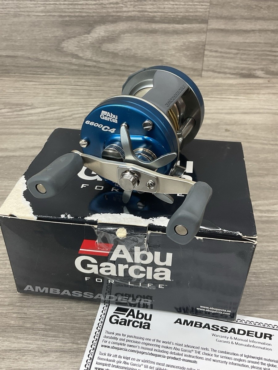 Abu Garcia Ambassadeur 6600C4 - Round Baitcasting Reel Denim Blue
