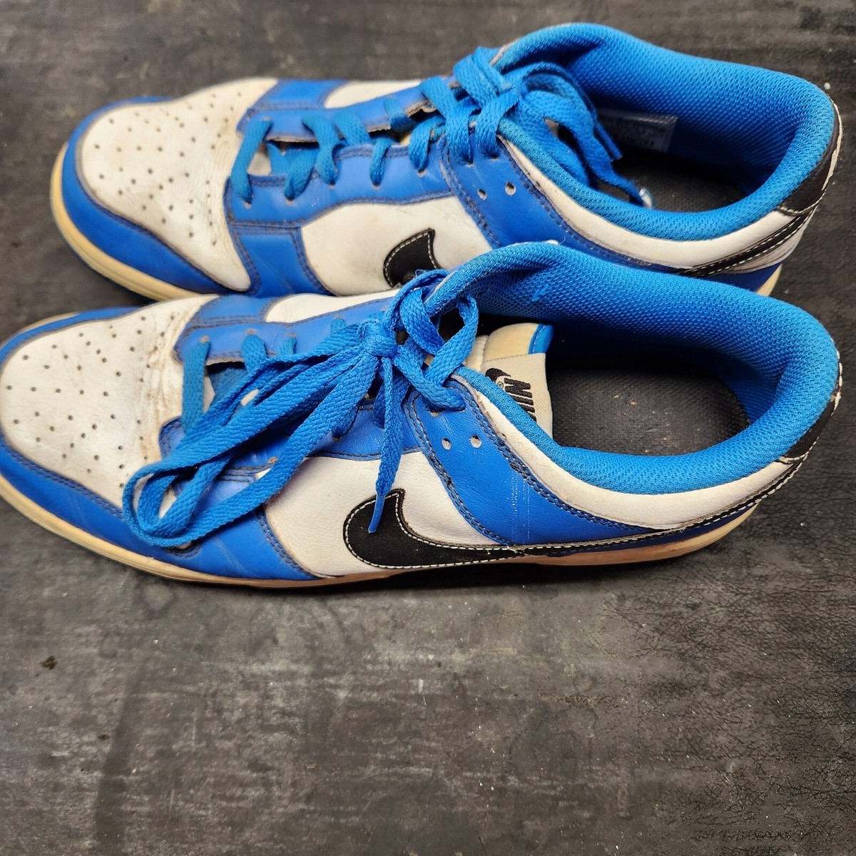 RARE!!! Nike Dunk Low NG Golf Shoes Cleats White/Blue-Black 484294