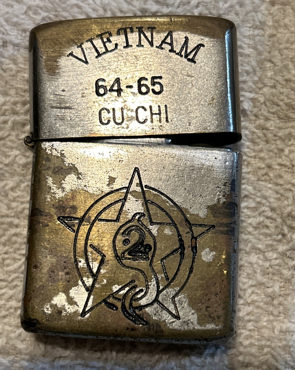 RARE USED WAR ZIPPO LIGHTER ORIGINAL VTG 1964-65 VIETNAM CU CHI | eBay