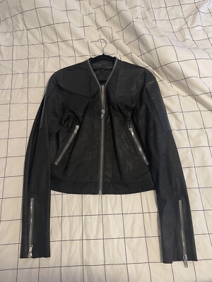 Rick Owens Men's Size 46 / Size S Black Trapunto Klaus Leather