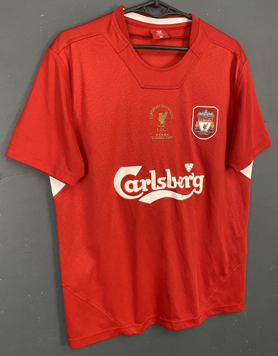 RETRO REPLICA MEN'S FC LIVERPOOL 2004/2005 SOCCER FOOTBALL SHIRT