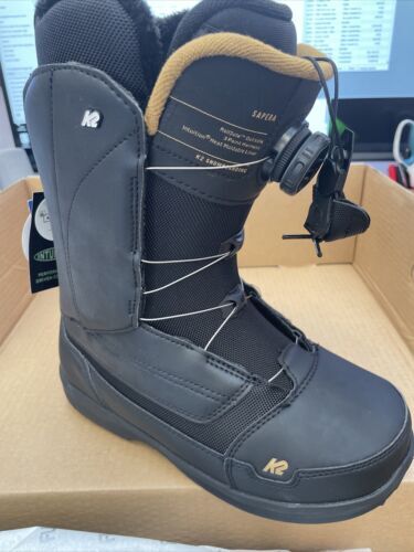 K2 Estate Double Boa Snowboard Boots Women's Size 7 Black New 2023