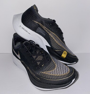 Nike ZoomX Vaporfly Next% 2 Size Men 6 Women 7.5 Black Metallic