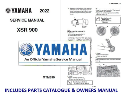 Yamaha XSR900 XSR 900 Workshop Service Repair Manual 2022 2023