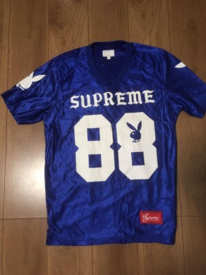 Supreme x Playboy Football Top Jersey SS14 Blue Size S From Japan