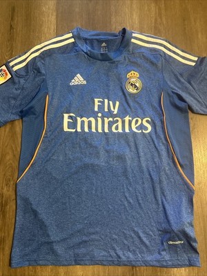 2013 2014 Real Madrid Gareth Bale #11 Away Blue Soccer Jersey